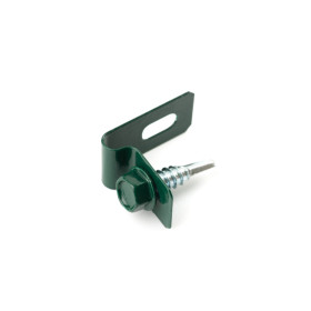 Příchytka L-CLIP / ZN+PVC6005 / komplet se šroubem