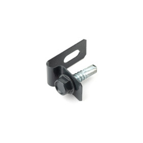Příchytka L-CLIP / ZN+PVC7016 / komplet se šroubem