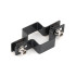 Panel clip for post 60x40mm / 4mm / continuous / ZN+PVC7016