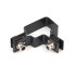 Panel clip for post 60x40mm / 5mm / corner / ZN+PVC7016