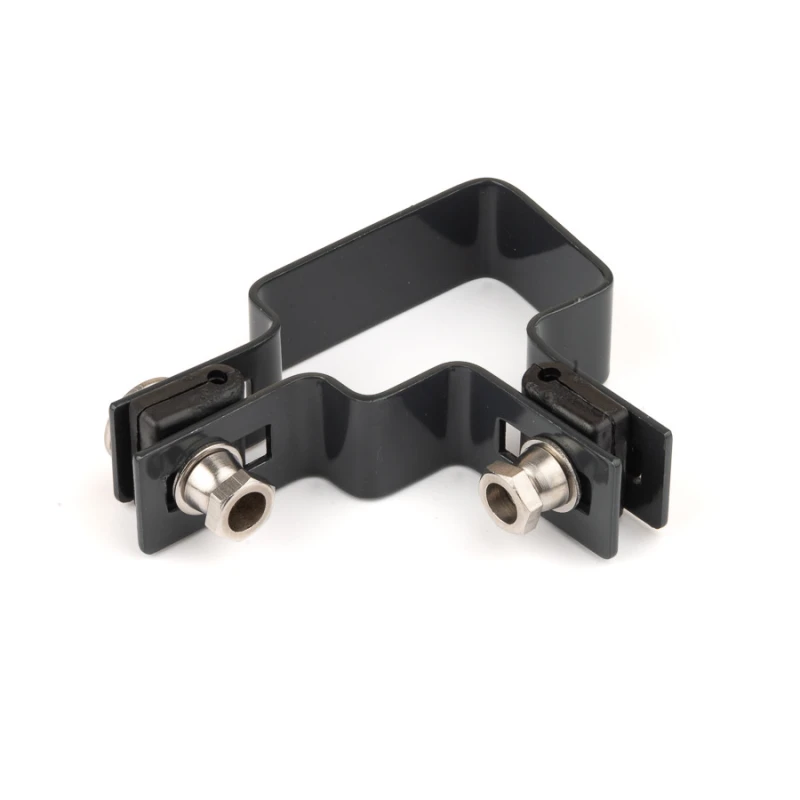 Panel clip for post 60x40mm / 5mm / corner / ZN+PVC7016