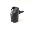 Cap for brace post 38mm / PVC / black / complete