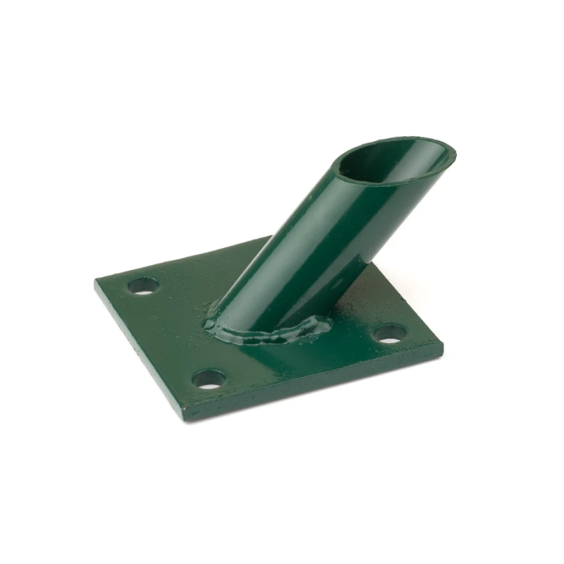 Base plate for brace post 38mm / ZN+PVC6005