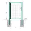 Gate BJ SPECIAL 1700x1000 / DBL / ZN+PVC6005