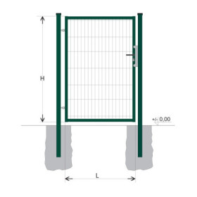 Gate BJ SPECIAL 2000x1000 / DBL / ZN+PVC6005