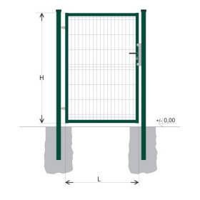 Gate BJ SPECIAL 1200x1000 / GALL / ZN+PVC6005