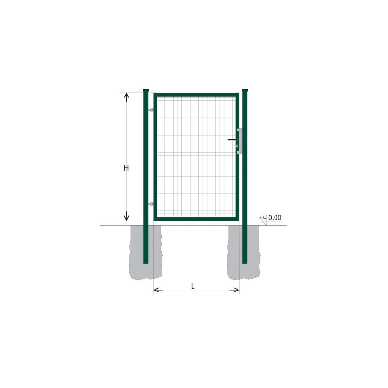 Gate BJ SPECIAL 1300x1000 / GALL / ZN+PVC6005