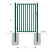 Gate BJ SPECIAL 1900x1000 / TYČ / ZN+PVC6005