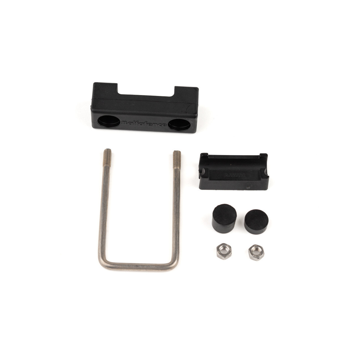 Clamp U M6 TYPE B / for post 60x40 / black