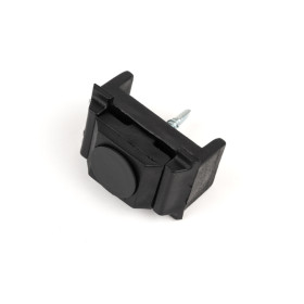 Příchytka PVC univerzální 40mm samořezná / černá / kompletní
