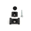 Příchytka PVC univerzální 40mm samořezná / černá / kompletní
