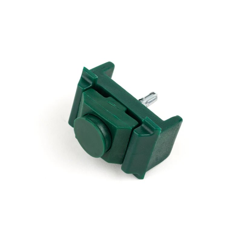PVC universal clamp 40mm self-cutting / green / complete