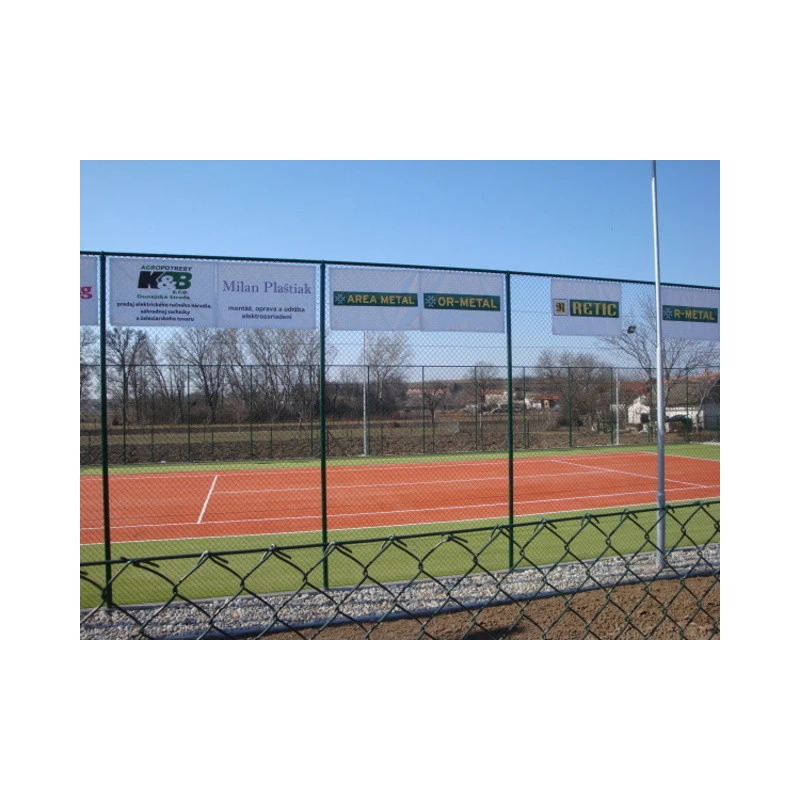 Chain link fence 45/3,00-1,90/300/18m / PVC BND / ZN+PVC6005 / TENIS