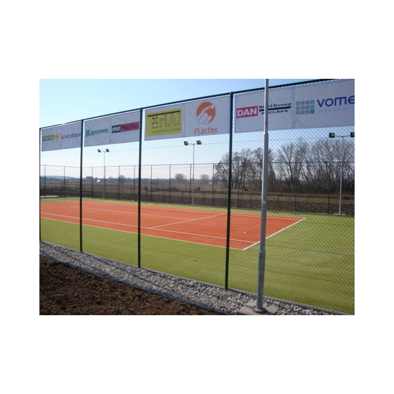 Chain link fence 45/3,00-1,90/300/18m / PVC BND / ZN+PVC6005 / TENIS