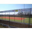 Chain link fence 45/3,00-1,90/400/18m / PVC BND / ZN+PVC6005 / TENIS