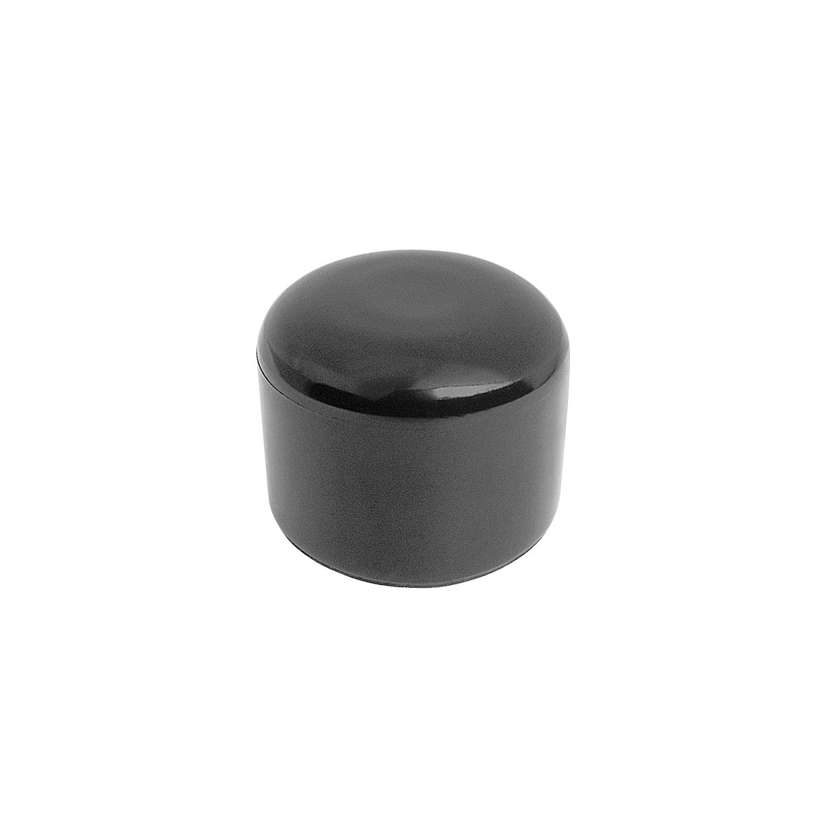 Cap PVC 38 mm / black