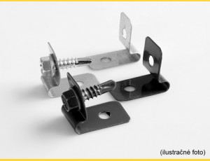 Clip L-CLIP  / ZN+PVC7016 / complete with screw