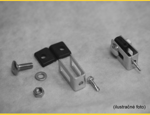 Clip U43 / 4mm / ZN+PVC7016 / complete