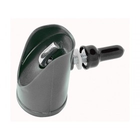 Cap for brace post 38mm / PVC / black / complete