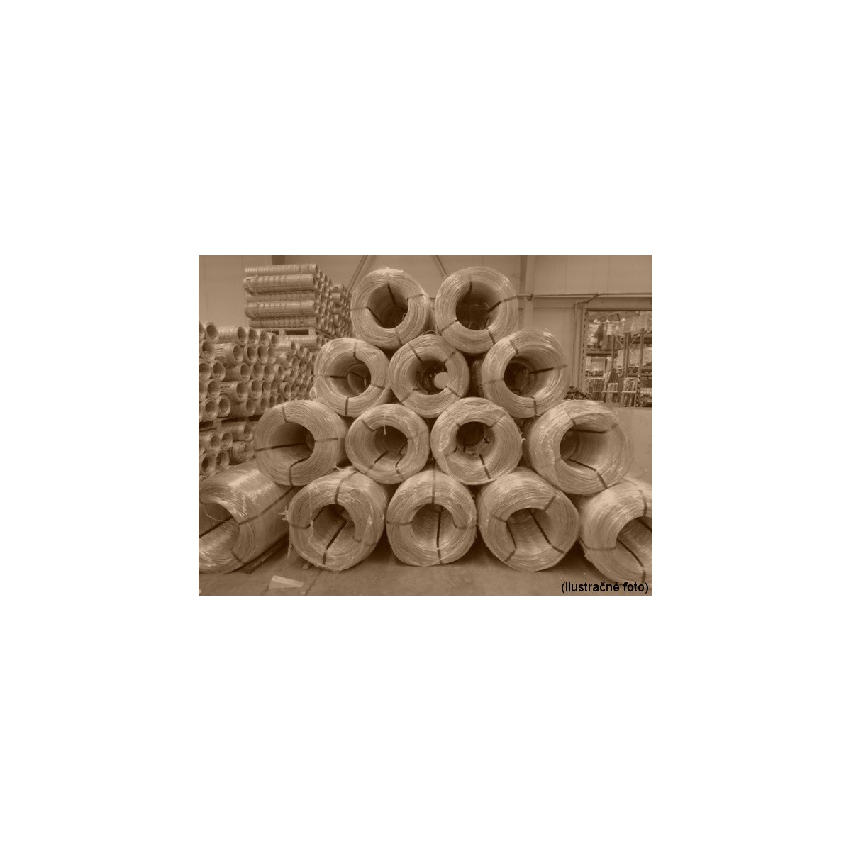 Plastified wire PVC 2,50-1,65 / kg / ZN+PVC8017
