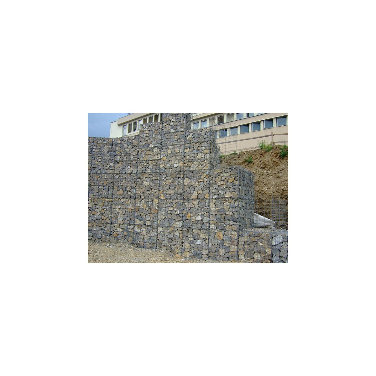 Gabions Block / mesh size: 100x 50mm / wire: 4,00mm / dimension: 100x100cm / ZN+AL