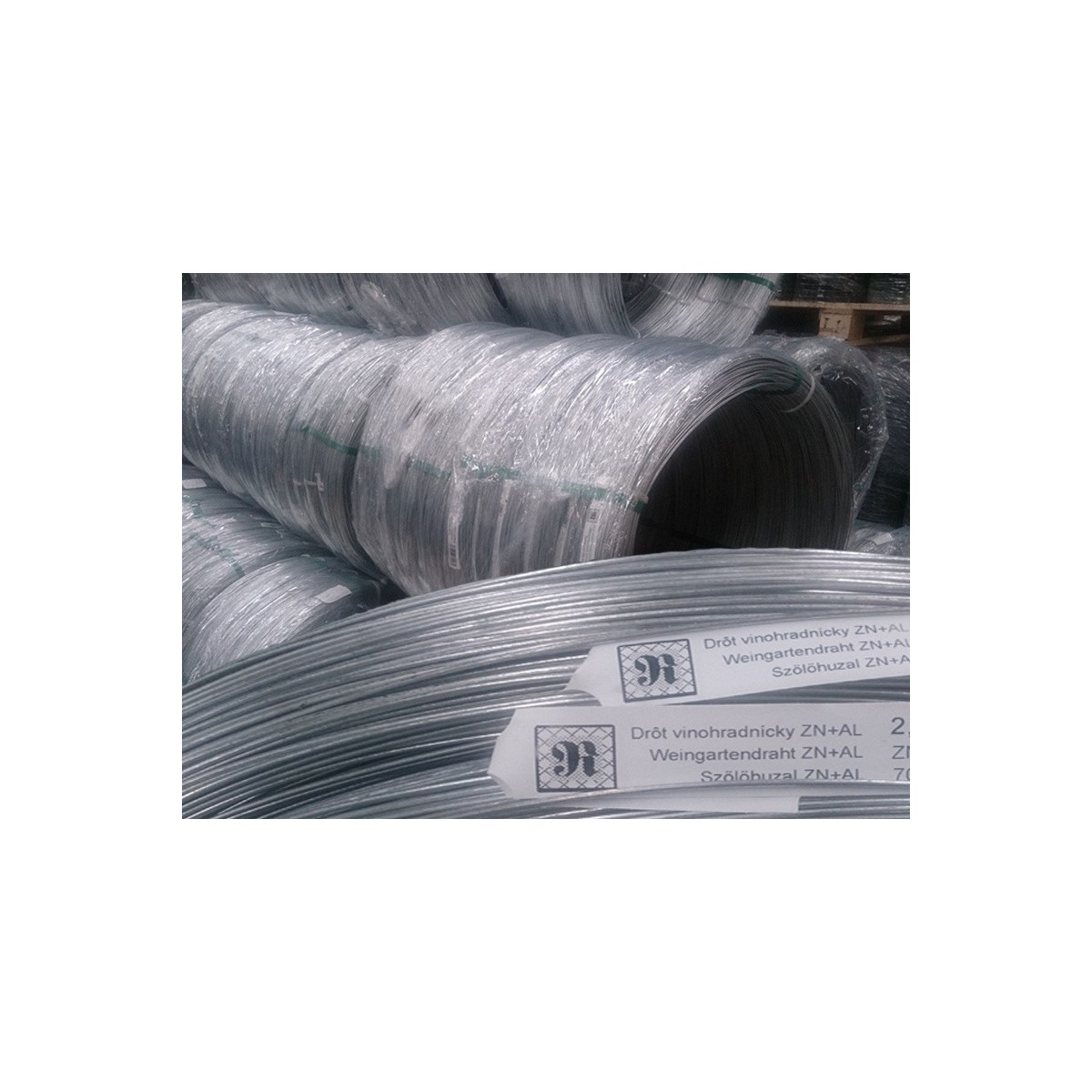 Vineyard wire ZN+AL 2,20mm / 700-900MPa / ZN125g / pack. 25kg