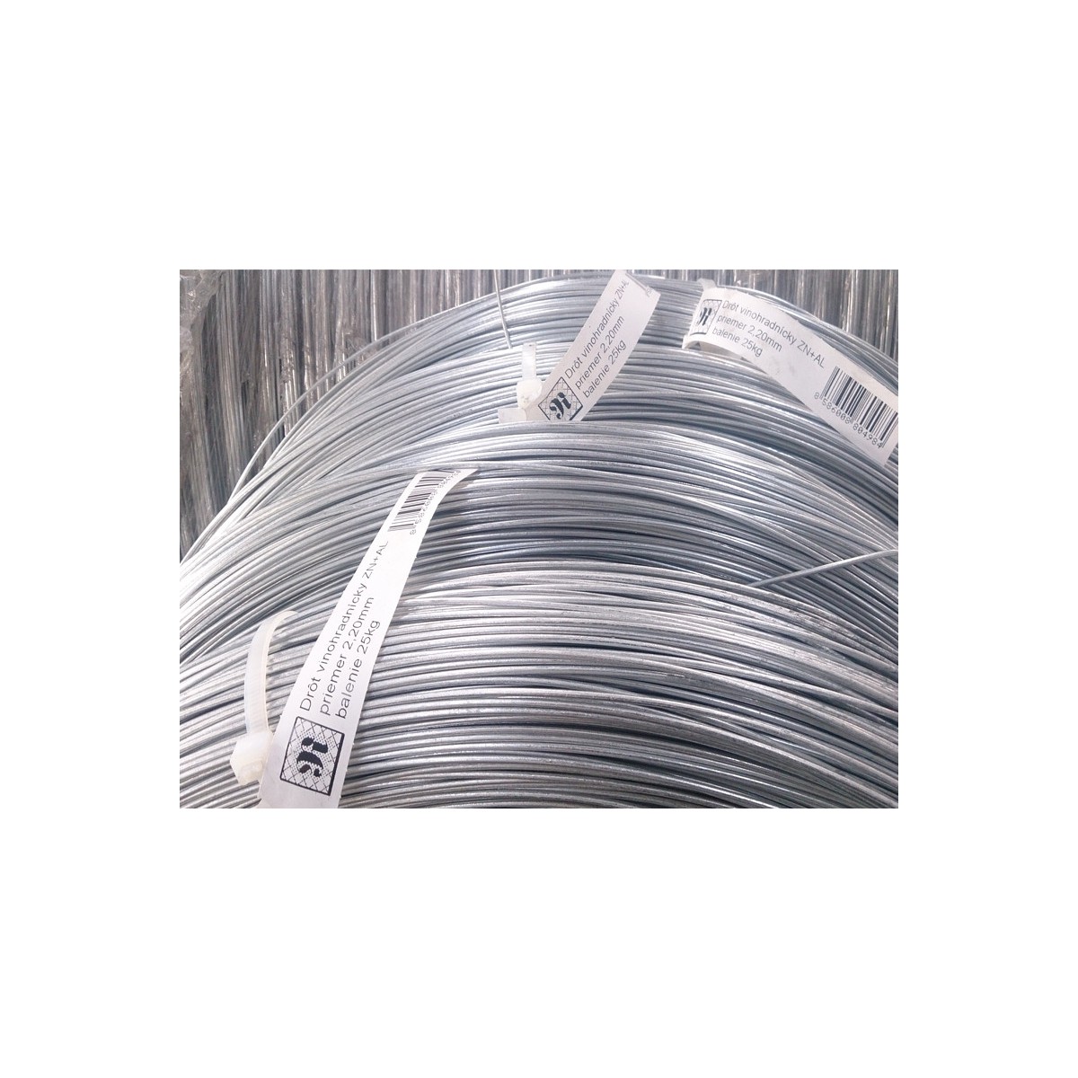 Drát ZN+AL 2,20mm / 700-900MPa / ZN125g / 25kg - vinohradnický
