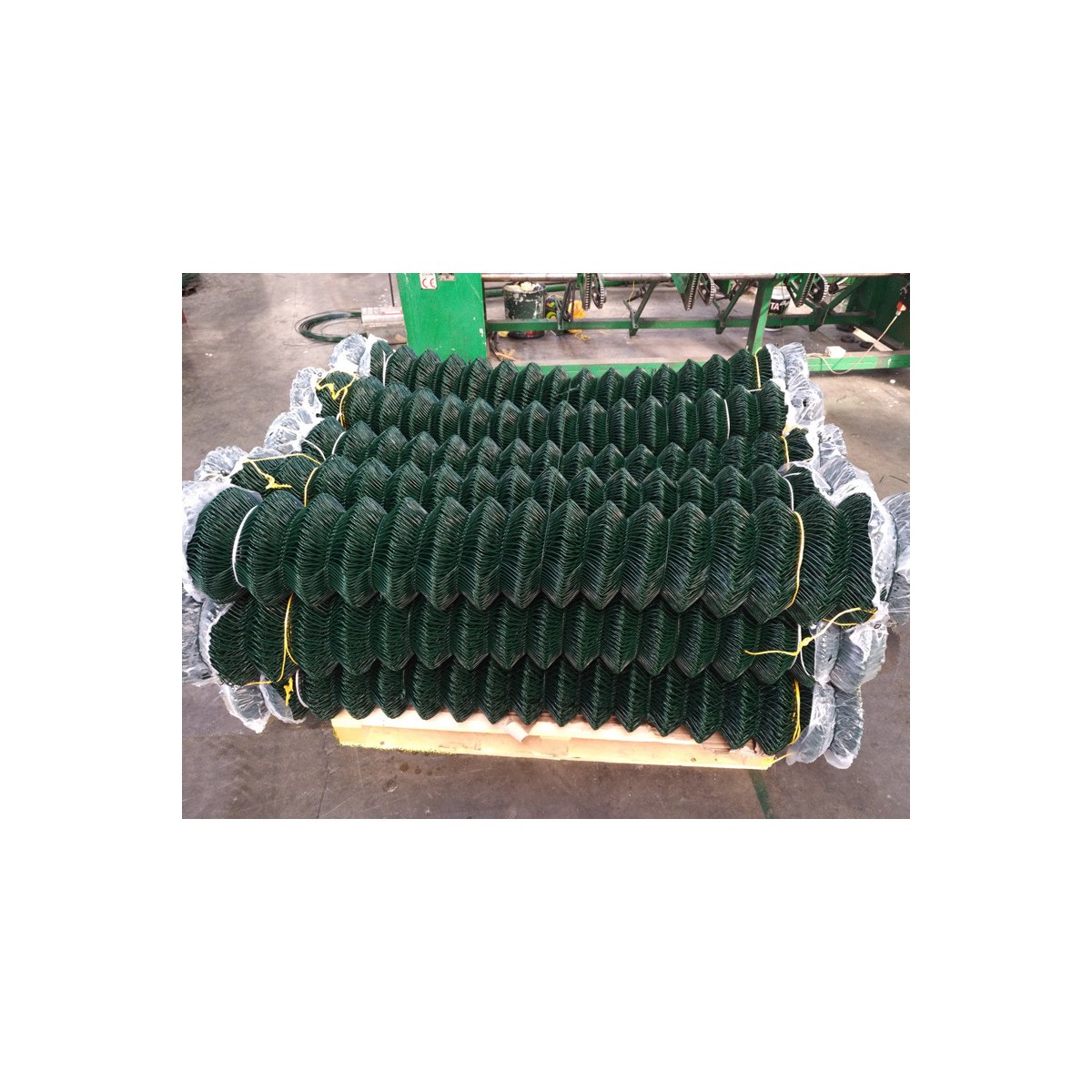 Chain link fence 50/2,50-1,65/160/25m / PVC KOMPAKT / ZN+PVC6005