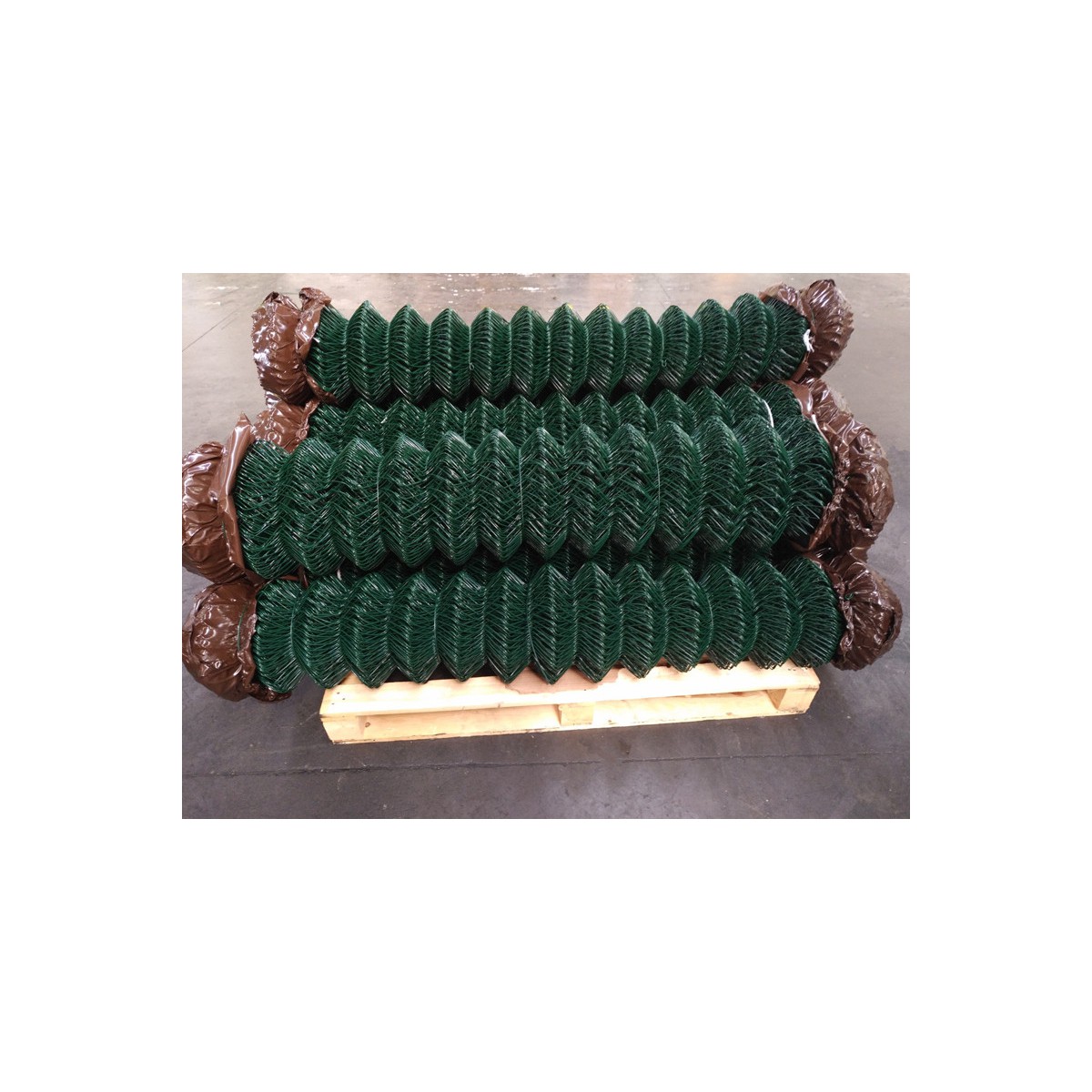 Chain link fence 60/2,50-1,65/160/25m / PVC KOMPAKT / ZN+PVC6005