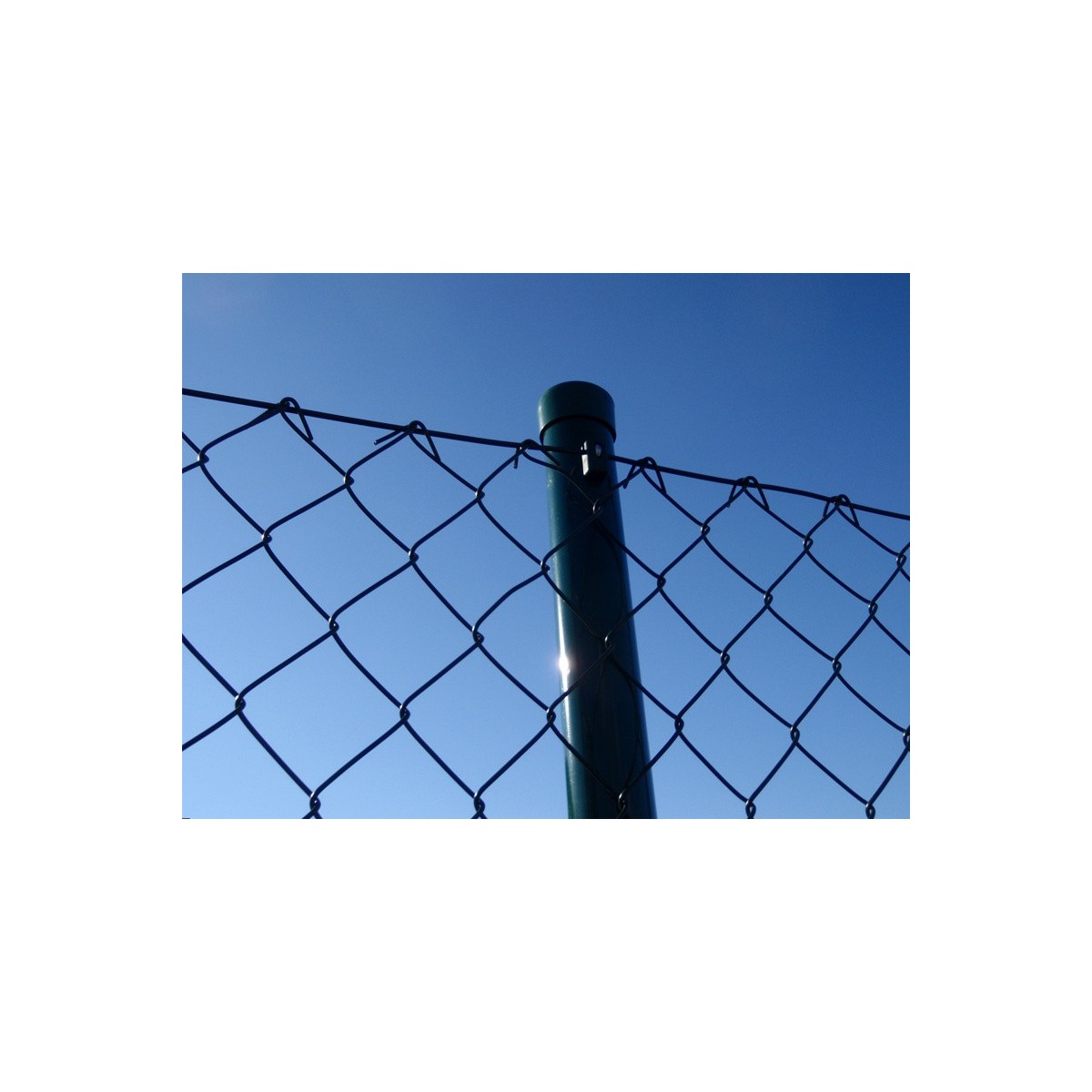 PVC coated post (BPL) 48x1,50x2200 / ZN+PVC6005