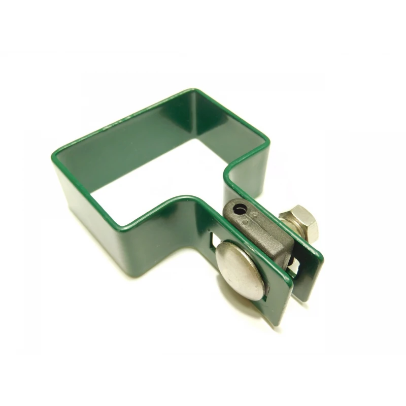 Příchytka panelu na sloup 60x40mm / 5mm / koncová / ZN+PVC6005