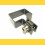 Panel clip for post 60x40mm / 4mm / ending / ZN+PVC7016