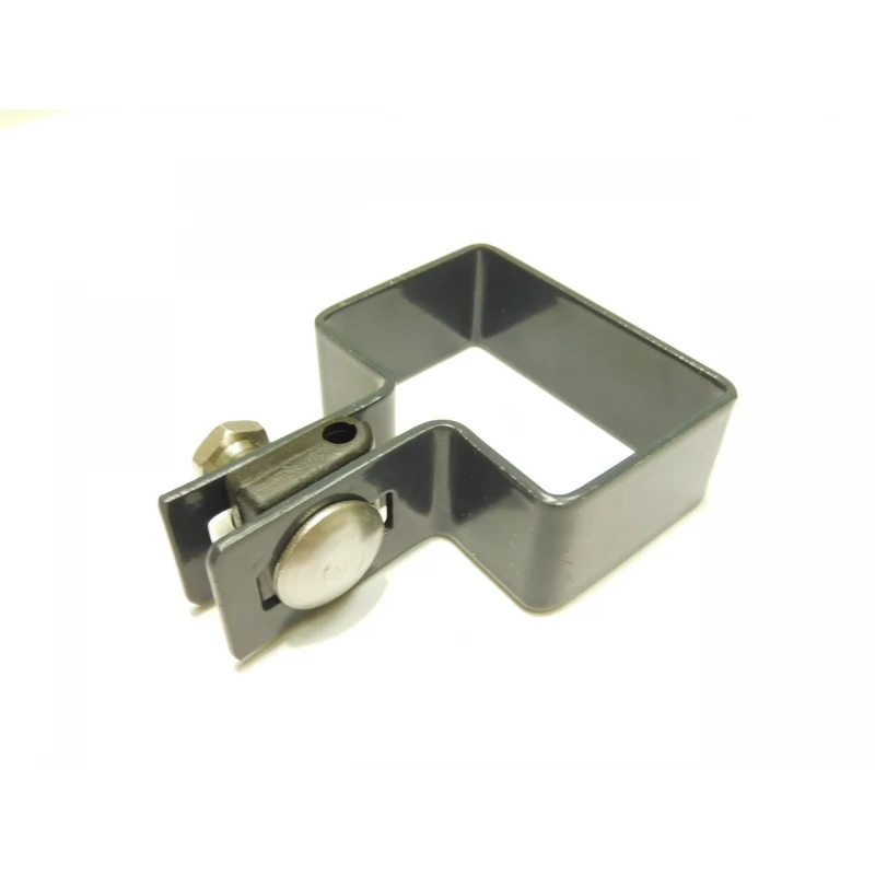 Panel clip for post 60x40mm / 5mm / ending / ZN+PVC7016