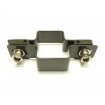 Panel clip for post 60x40mm / 5mm / continuous / ZN+PVC7016