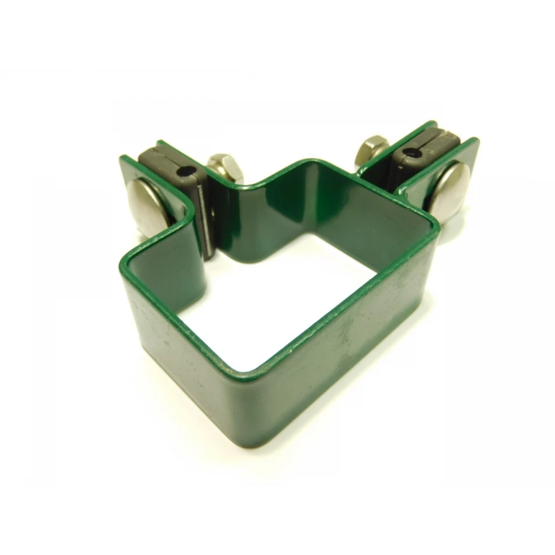 Příchytka panelu na sloup 60x40mm / 4mm / rohová / ZN+PVC6005