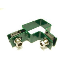 Příchytka panelu na sloup 60x40mm / 5mm / rohová / ZN+PVC6005