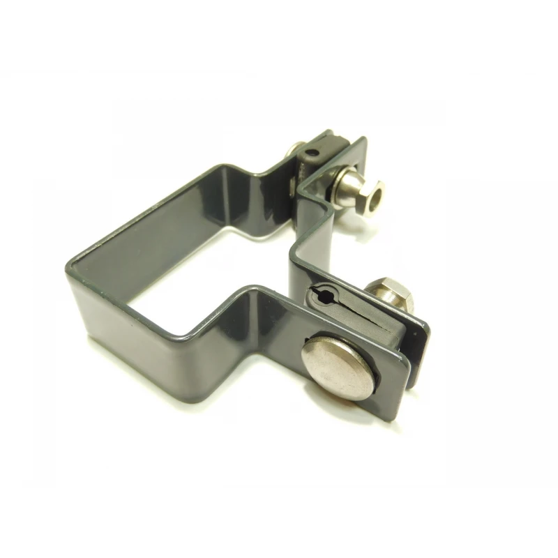 Panel clip for post 60x40mm / 5mm / corner / ZN+PVC7016