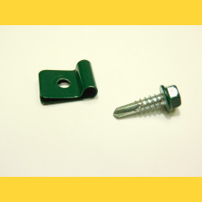 Clip L-CLIP / ZN+PVC6005 / complete with screw