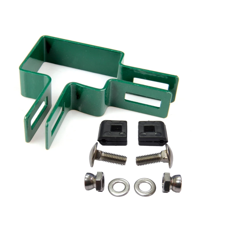 Panel clip for post 60x40mm / 4mm / corner / ZN+PVC6005