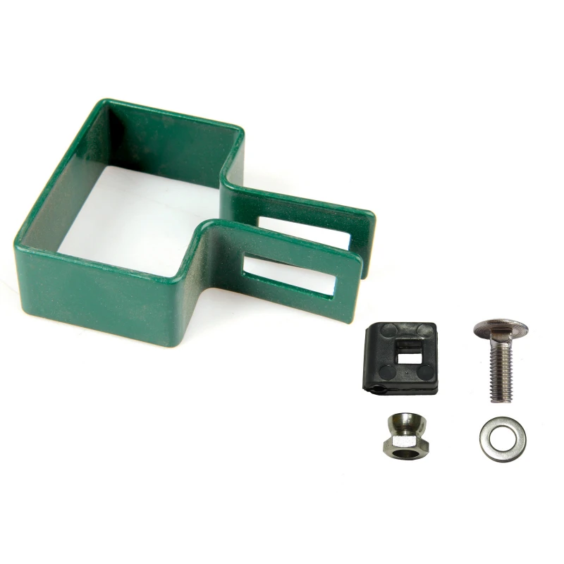 Panel clip for post 60x40mm / 4mm / ending / ZN+PVC6005