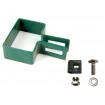 Panel clip for post 60x40mm / 5mm / ending / ZN+PVC6005