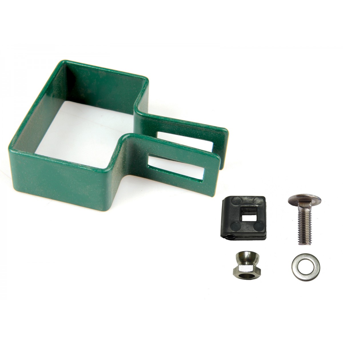Panel clip for post 60x40mm / 5mm / ending / ZN+PVC6005