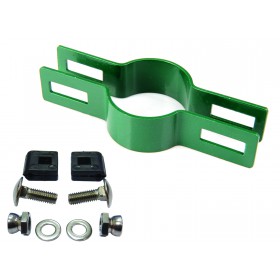Příchytka panelu na sloup 48mm / 5mm / průběžná / ZN+PVC6005