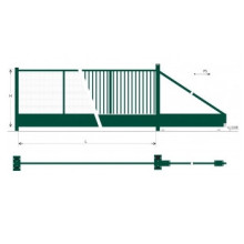 Self holding sliding gates SOLID